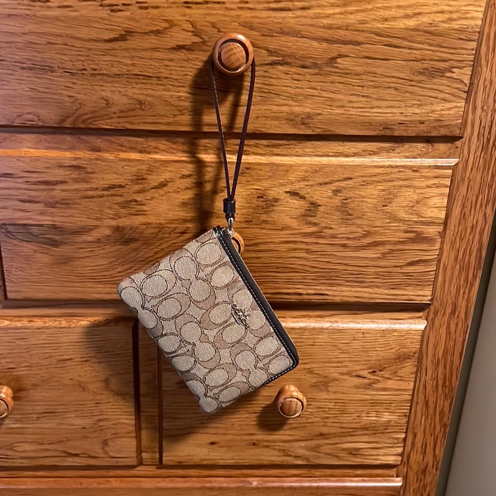 Brown Coach Wristlet